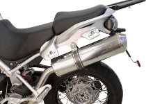 Agostini Silencer, oval, polished, with homologation - Moto