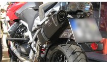 Agostini Silencer, x-black, black, with homologation - Moto