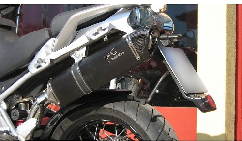 Agostini Silencer, x-black, black, with homologation - Moto