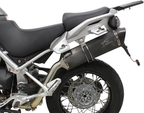 Agostini Silencer, x-black, black, with homologation - Moto