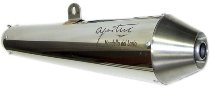 Agostini Silencer, polished, conical, with homologation -