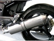 Agostini Silencer, polished, oval, with homologation - Moto