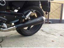 Agostini Silencer, black, conical, with homologation - Moto