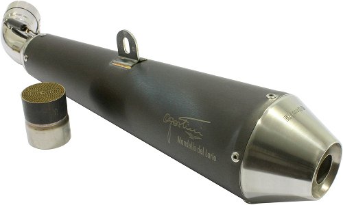 Agostini Silencer, black, conical, with homologation - Moto