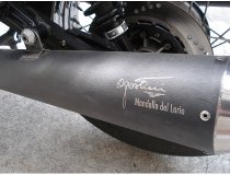 Agostini kit tubos de escape homologado, negro - Moto Guzzi