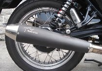 Agostini Silenciador negro, cónico - Moto Guzzi 750 Breva