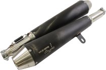 Agostini Silencer kit, stainless-steel, black, conical, with