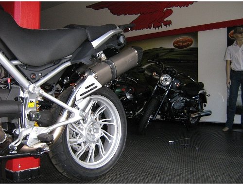 Agostini Auspuff, X-Black, Titan, mit EG-ABE - Moto Guzzi