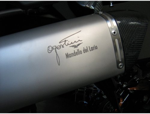 Agostini Silencer, x-black, titanium, with homologation -