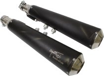 Agostini Silencer kit, stainless-steel, black, with