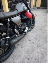 Agostini Silenziatori neri,corti,opachi Euro4 - Moto Guzzi