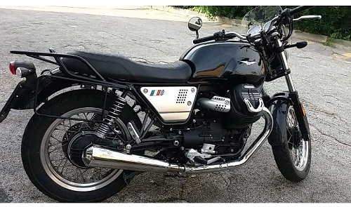 Agostini Auspuff-Satz, VA, poliert, kurz, Euro4 - Moto Guzzi