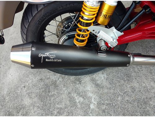 Agostini Silencer kit black, with, homologation Euro4 - Moto