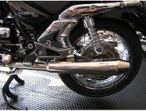 Agostini Silencer kit, polished, with homologation - Moto