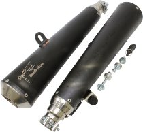 Agostini Silencer kit, black, short, with homologation -