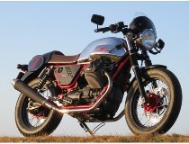 Agostini silenziatore scarico, nero - Moto Guzzi V7 I+II