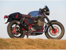 Agostini kit pots d´échapp noir, homologué - Moto Guzzi V7