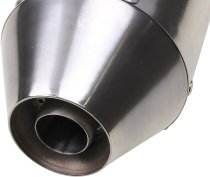 Agostini Silencer kit, conical, stainless steel, polished,