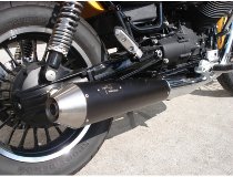 Agostini Silencer kit, black with homologation Euro4 - Moto