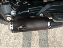 Agostini Silencer kit, short, black, without homologation -