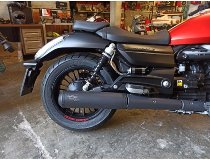 Agostini Échappement, noir, avec homolog. - Moto Guzzi 1400