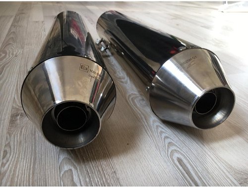 Agostini Silencer kit, conical, with homologation - Moto