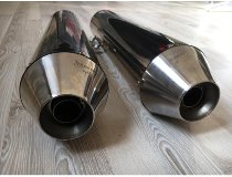 Agostini Silencer kit, conical, with homologation - Moto