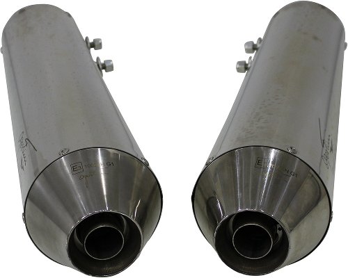 Agostini Silencer kit, conical, with homologation - Moto