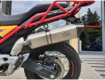 Agostini tubo de escape X-Black inox, cepillado Euro4 - Moto