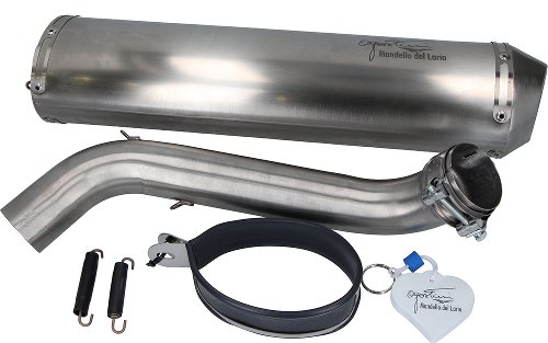 Agostini Silencer, stainless-steel, mat, oval, Euro4 - Moto