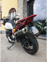 Agostini Scarico ovale nero Euro4 - Moto Guzzi V85 TT