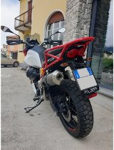 Agostini Scarico ovale nero Euro4 - Moto Guzzi V85 TT