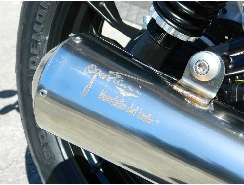 Agostini Silencer kit, polished, short, with homologation -