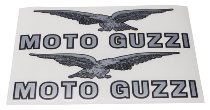 Moto Guzzi jeu d´autocollants (bac à essence) gris/argent -