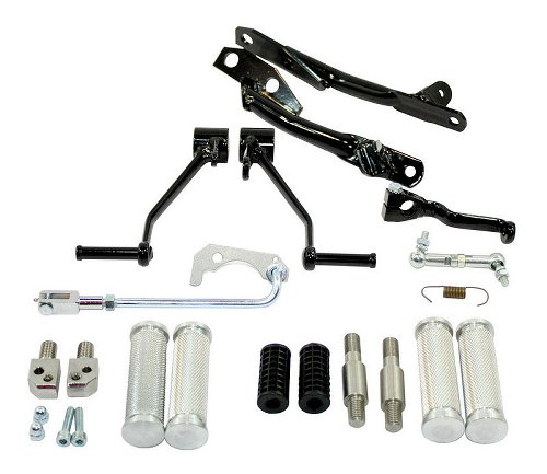 Agostini Footrest system with pillion pegs - Moto Guzzi Le