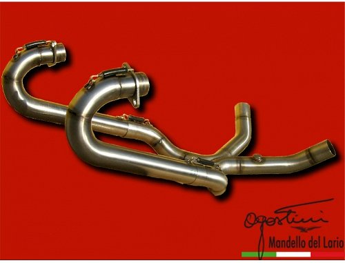 Agostini Manifold kit + crossover, stainless-steel, racing -