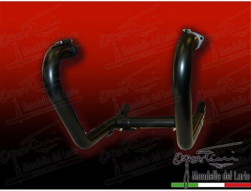 Agostini Manifold kit + crossover, black, racing - Moto