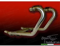 Agostini Manifold kit + crossover, polished, racing - Moto