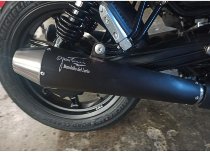 Agostini exhaust set, VA, black, polished, polished end