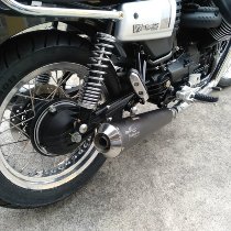 Agostini Auspuff-Satz, VA, schwarz, kurz, Euro4 - Moto Guzzi