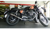 Agostini Auspuff-Satz, VA, schwarz, hoch, mit EG-ABE - Moto