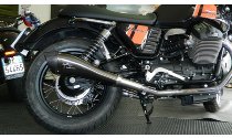 Agostini Silencer kit, black, low, with homologation - Moto