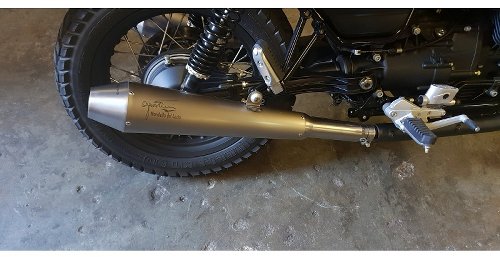 Agostini Silencer kit, titanium, conical, Euro4 - Moto Guzzi