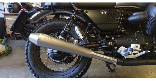 Agostini Silencer kit, titanium, conical, Euro4 - Moto Guzzi