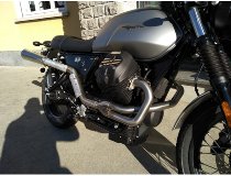 Agostini Exhaust system, scrambler, polished, without EG-ABE