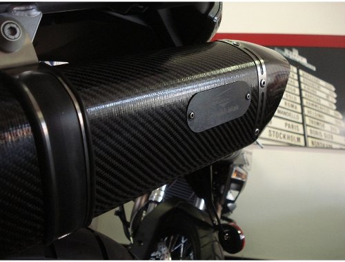 Agostini Silencer, x-black, carbon, with homologation - Moto