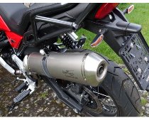 Agostini Silencer, titanium, oval, Euro4 - Moto Guzzi V85 TT