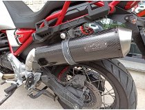 Agostini Silencer, carbon, oval, Euro5 - Moto Guzzi V85 TT