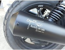 Agostini Auspuff-Satz, VA, schwarz, kurz, Euro5 - Moto Guzzi