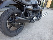 Agostini Auspuff-Satz, VA, schwarz, kurz, Euro5 - Moto Guzzi